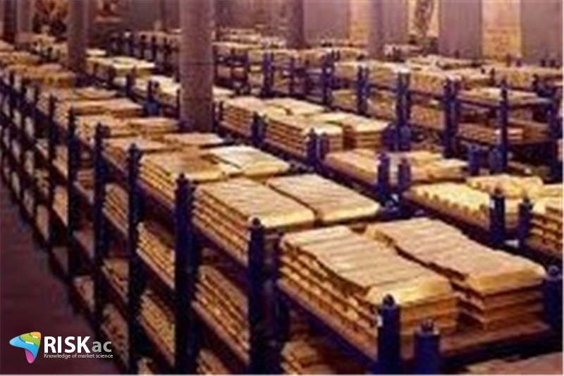 حجم ذخایر طلا دنیا