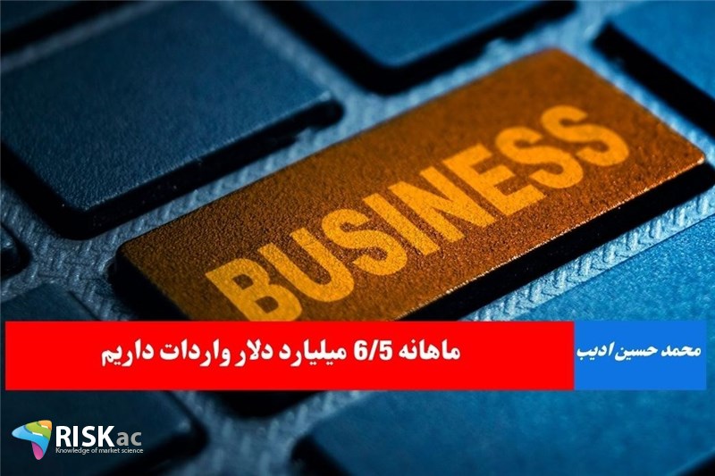 ماهانه 6/5 میلیارد دلار واردات داریم